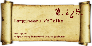 Margineanu Őzike névjegykártya